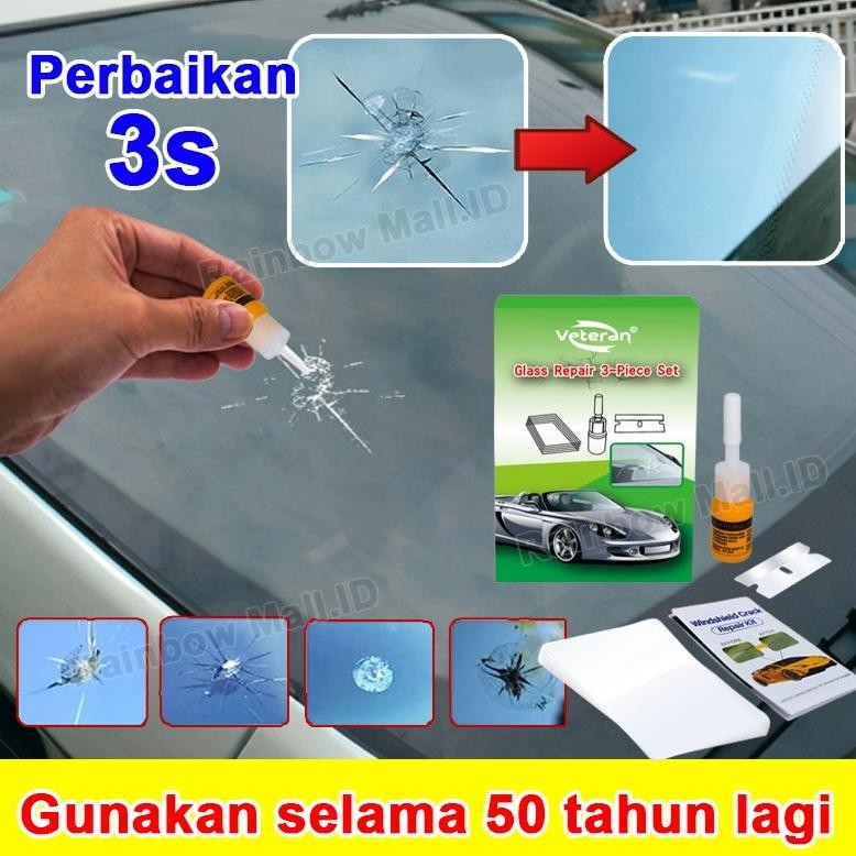 Lem kaca mobil retak tanpa bekas super kuat lem kaca retak mobil original Penghilang Retak Kaca Mobi