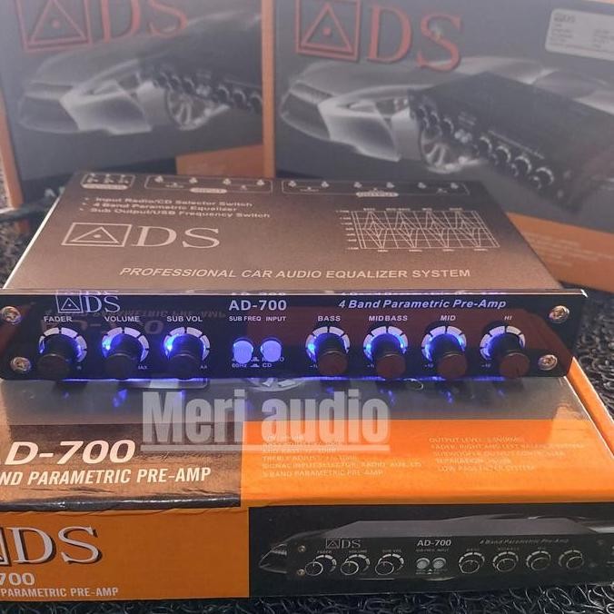 Pream Parametrik ADS AD 700 Equalizer Profesional Sound System Car Audio