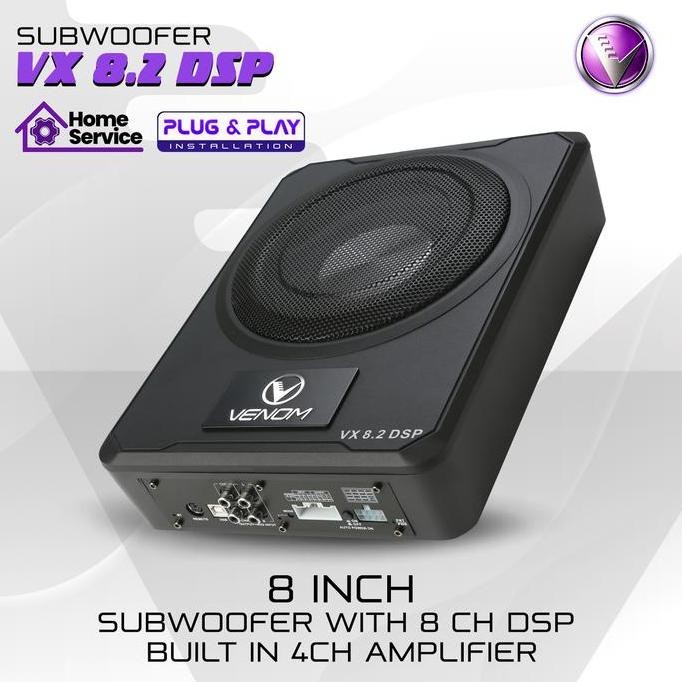 Venom VX 8.2 DSP + Speaker Exodus Car Kabel Subwoofer