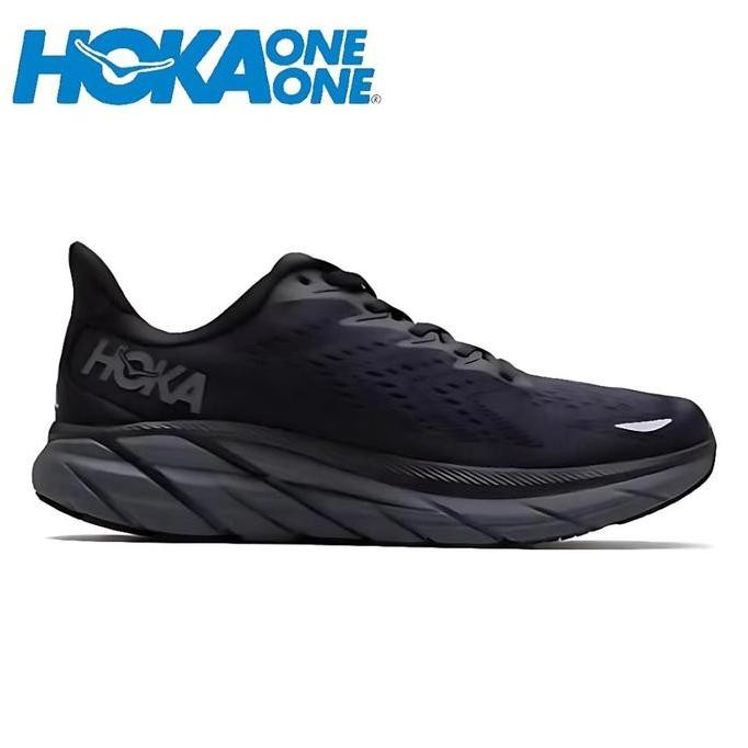 Promo SEPATU RUNNING HOKA ONE ONE CLIFTON 8 BLACK COD