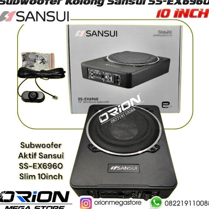 Subwoofer Kolong Aktif Sansui 10 inch Subwoofer Slim 10 Aktif Sansui