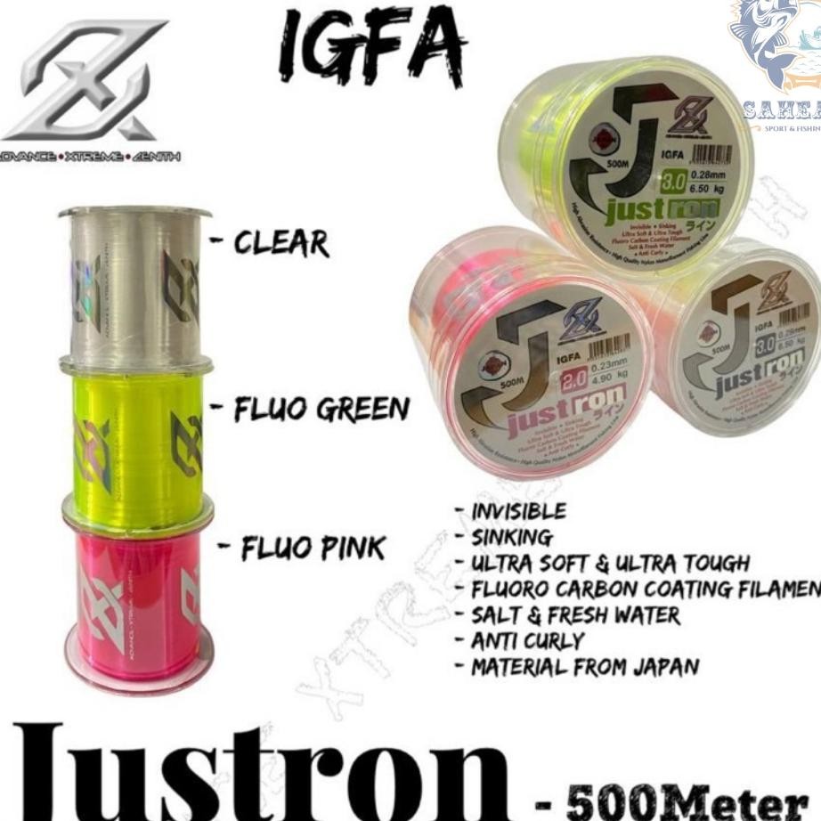 Senar Pancing Axz Justron Meter Fa Class Flourocarbon