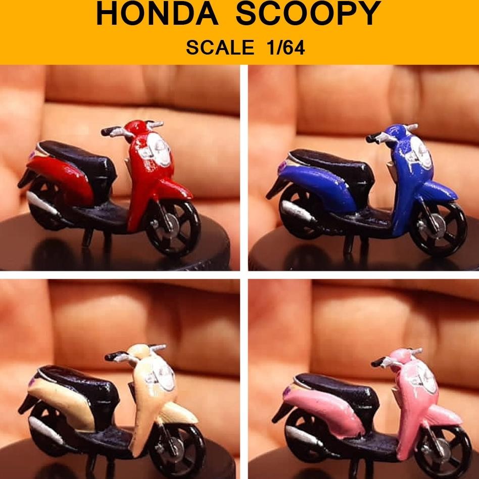Ama Hotwheels Miniatur Motor 164 Honda Scoopy Untuk Ama Hotwheel Mint Tomica