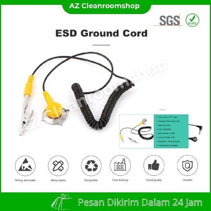 Alligator Clip Esd Anti Static Mat Grounding Cord Ground Strap