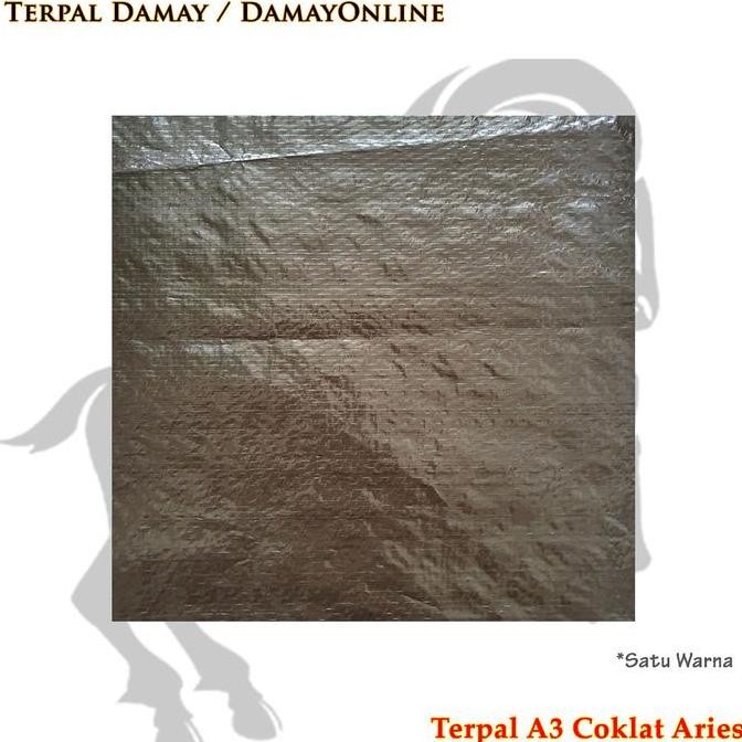 Terpal Rol A3 Coklat Recycle Aries ( Harga / Rol ) Co