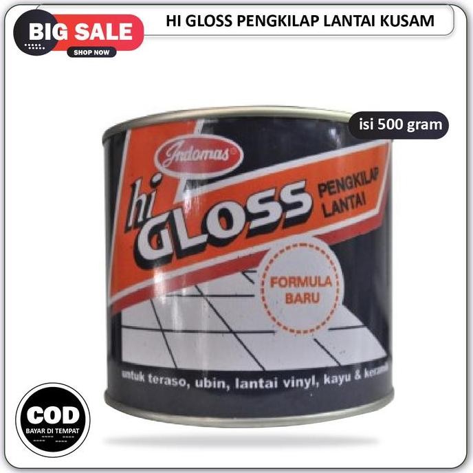 Hi Gloss Pengkilap Pembersih Poles Lantai Vinyl Ubin Teraso Semen Kayu Marmer Paint Glossy Co