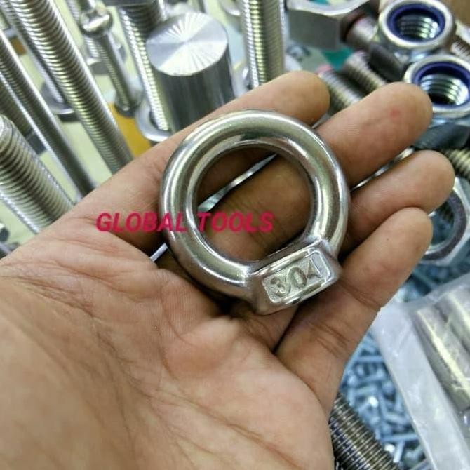 Eye Nut Stainless 12 Mm Eye Nut Ss M12 Lifting Bolt Nut Mur Cincin 19