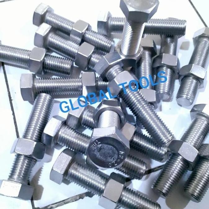 Baut Mur Stainless 304 M22 X 100 Baut 22 Baut Besar Baut Anti Karat