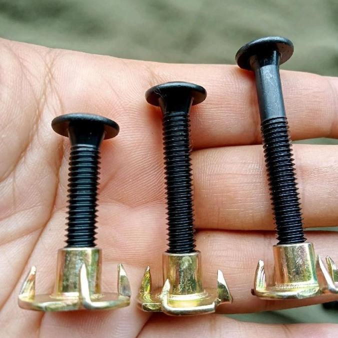 50Pcs Baut Mur Cakar Box Spiker M6 Fulldratt Panjang 4Cm Co