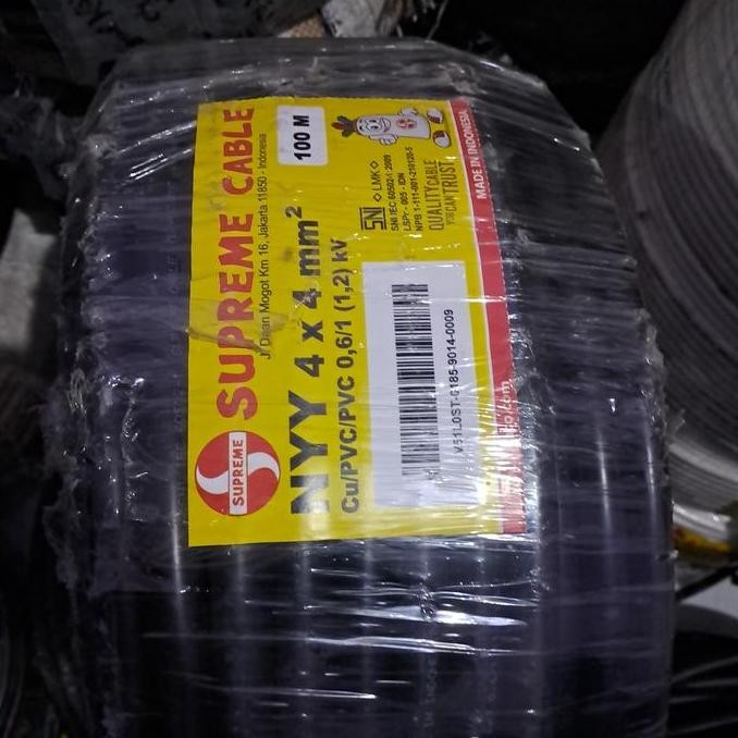 TERBARU - KABEL NYY 4X4 SUPREME 100M KABEL NYY 4X4MM SUPREME 100M