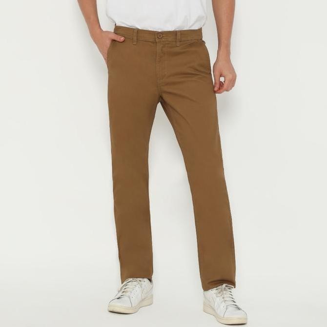 Platini Celana Pria Chino Panjang Brown 588046