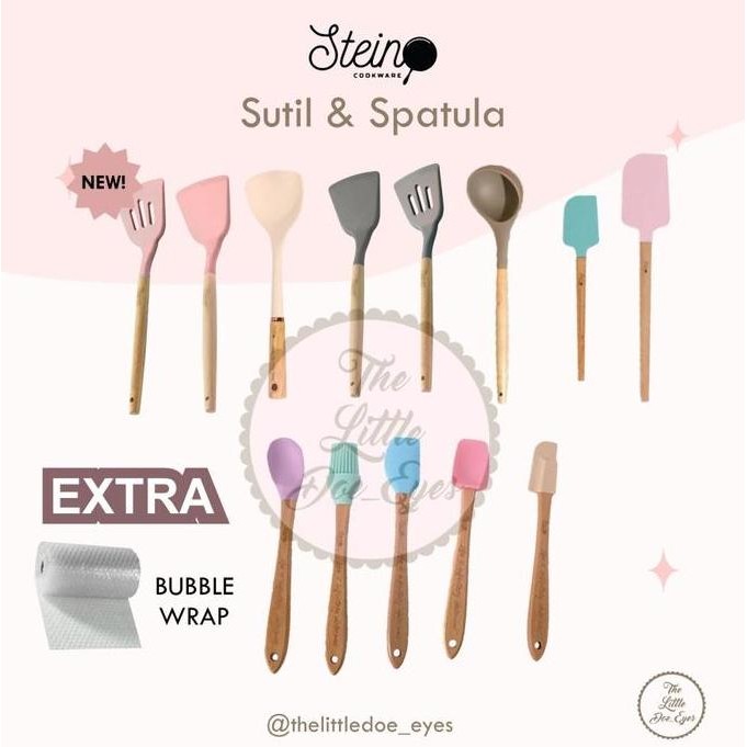 Promo Stein Cookware Spatula Sutil Choco Latte Soup Muffin Flamingo