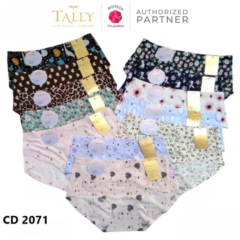 Moteza Tally Partner-Tally Celana Dalam Wanita - CD 2071 - Seamless Motif Tanpa Jahitan Anti Nyeplak