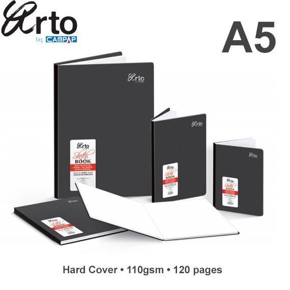 

Arto A5 Hard Cover Sketch Book 110Gsm