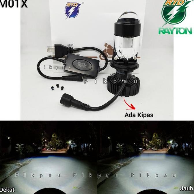Lampu Utama H4 M01X Original Rtd Rayton Baru
