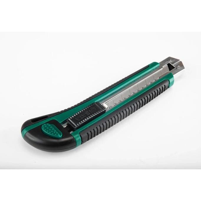 

Sata Pisau Cutter 93428 Rubber Grip Snap-Off Knife,8-Point,18X100 Mm Co