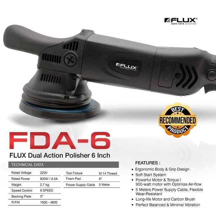 Mesin Poles Dual Action - Mesin Da Flux 6Inch Terbaik Di Kelasnya