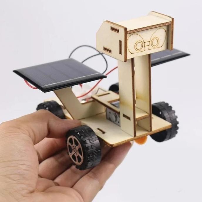 1 Set Mainan Edukasi Diy Car Solar Panel Mainan Mobil Tenaga Surya Mainan Edukasi Panel Surya Solar 