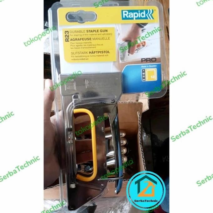 

Rapid R-23 Original Alat Staples Gun Tacker Tembak Stapler Tackers R23 Co