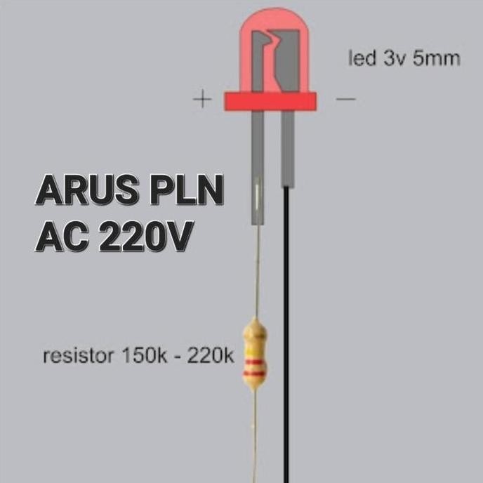 LAMPU LED KUNING 5MM 5 MM PILOT INDIKATOR 3V F5 YELLOW