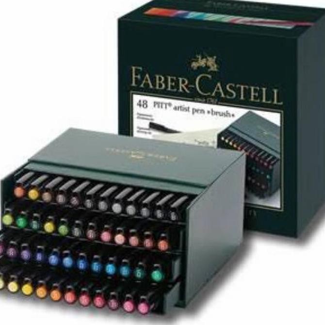 

PROMO! Faber-castell || pitt artist pen brush set 48