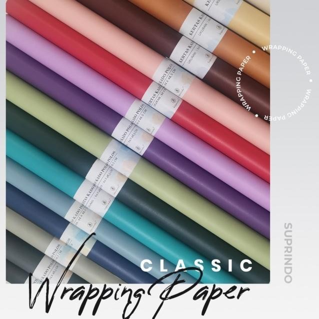 

Kertas Kado Polos Suprindo 10 Lembar Warna Solid Dan Pastel