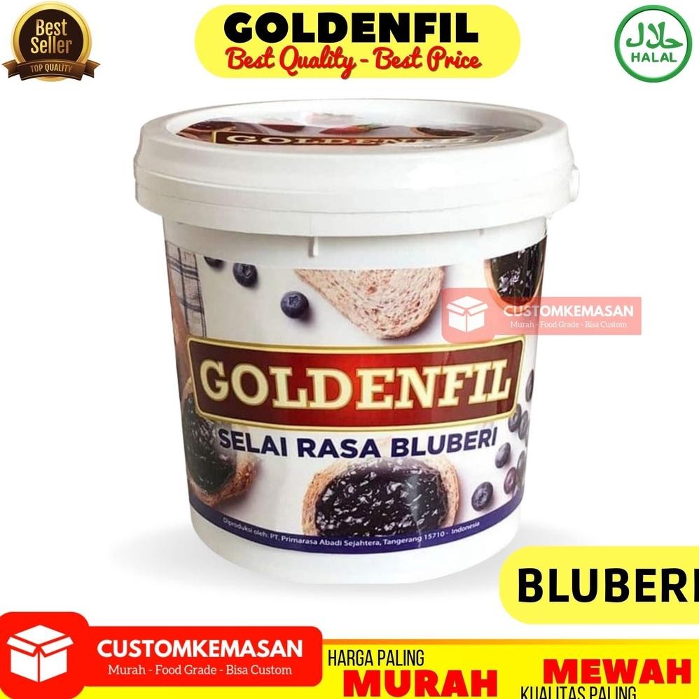 

Goldenfil 1kg / Selai Roti Bakar / Toping Roti / Selai Roti / Selai Coklat / Olesan Roti
