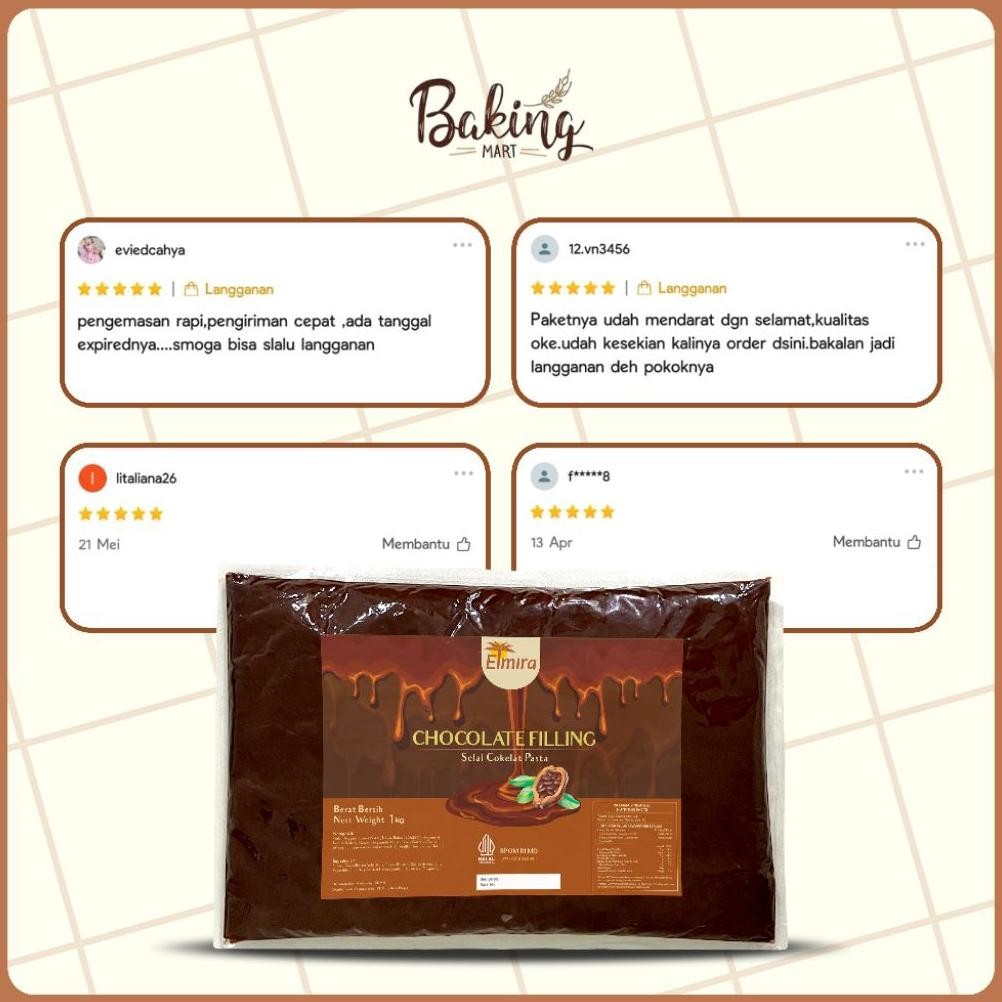 

Selai Cokelat ELMIRA 1KG / Isian Roti / Chocolate Filling