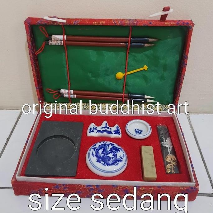 TERLARIS kuas maobi kaligrafi china perset sedang include tinta zhusha