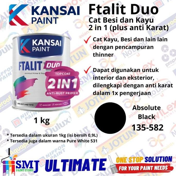 

Cat Minyak Kayu Besi Ftalit Duo (2 In 1 Anti Karat) 1 Kg