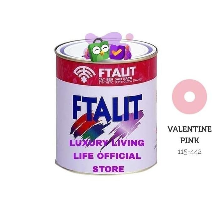 

Cat Minyak Ftalit 442 Valentine Pink 1Kg Cat Kayu Besi Solvent Kilap