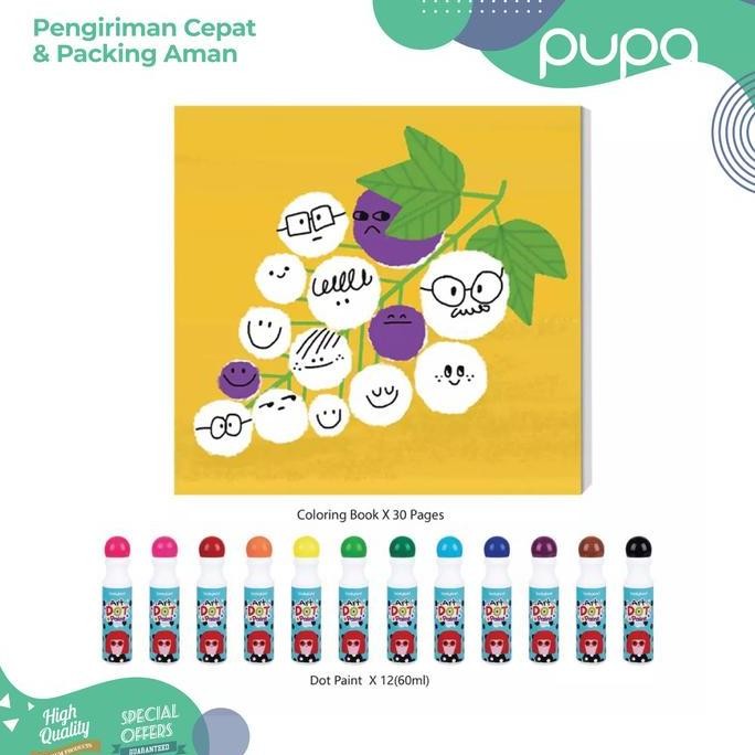 

Tookyland - Washable Dot Painting Kids 12 Colors / Spidol Edukasi Anak Toys Craft
