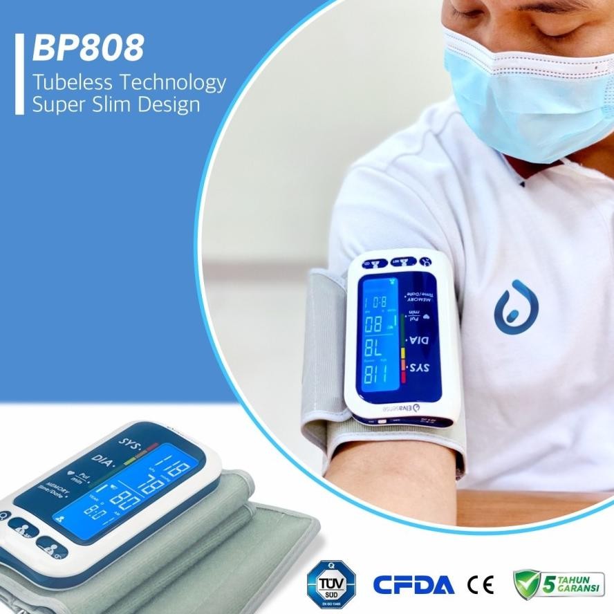 Tensimeter Digital Elvasense Tubeless - BP808 Tensi Digital Elvasense - Alat Ukur Tekanan Darah MURA