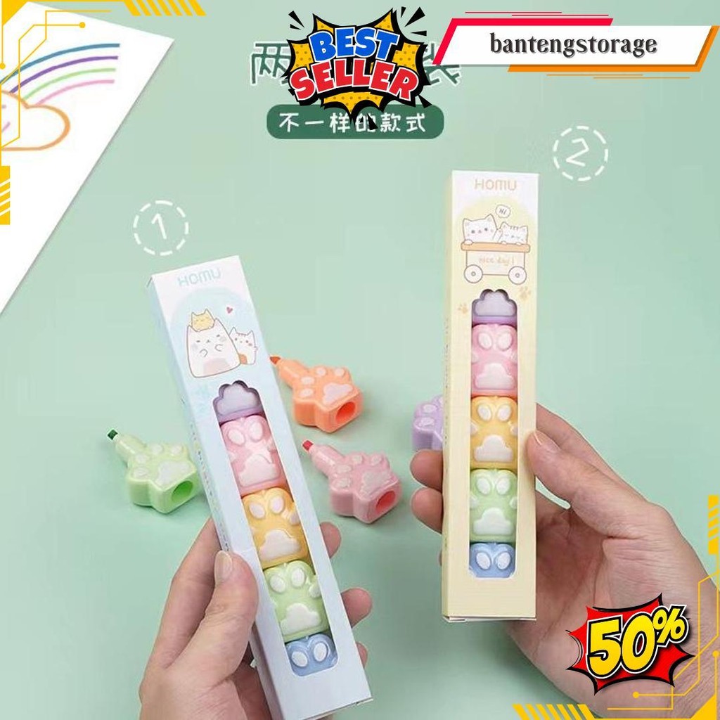 

Stabilo Set Susun 6 Warna Kaki Kucing Highlighter Tumpuk Pastel Marker L Spidol Textlightet Textliner Lucu Aesthetic Anak Gambar Tulis Kantor Cod