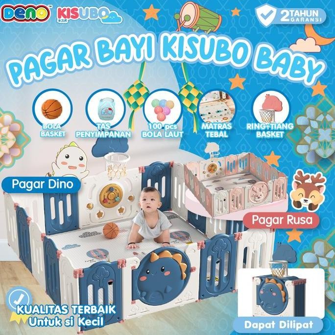Deno Baby Play Fence Pagar Bayi Baby Fence Pagar Bermain Anak