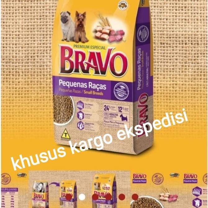 TERMURAH - BRAVO DOG FOOD SMALL BREED PREMIUM SPESIAL 20 KG MAKANAN ANJING KARGO