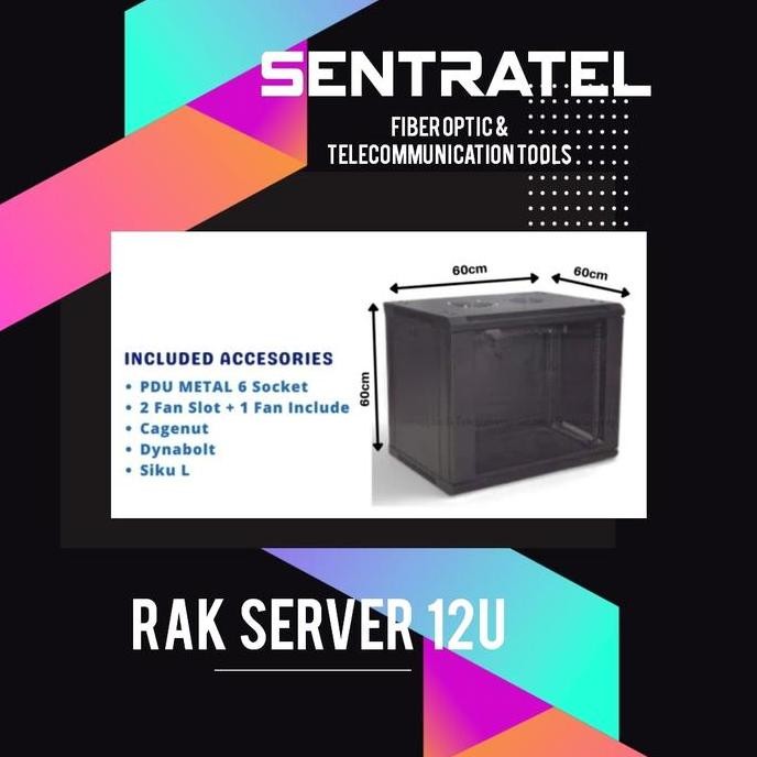 TERBARU - RAK SERVER 12U DEPTH 60CM