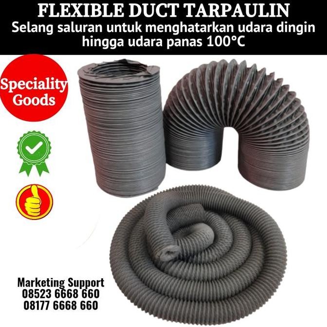 TERMURAH - Flexible Duct 4 Inch Tahan Panas, High Temperatur Flexible Hose 4"