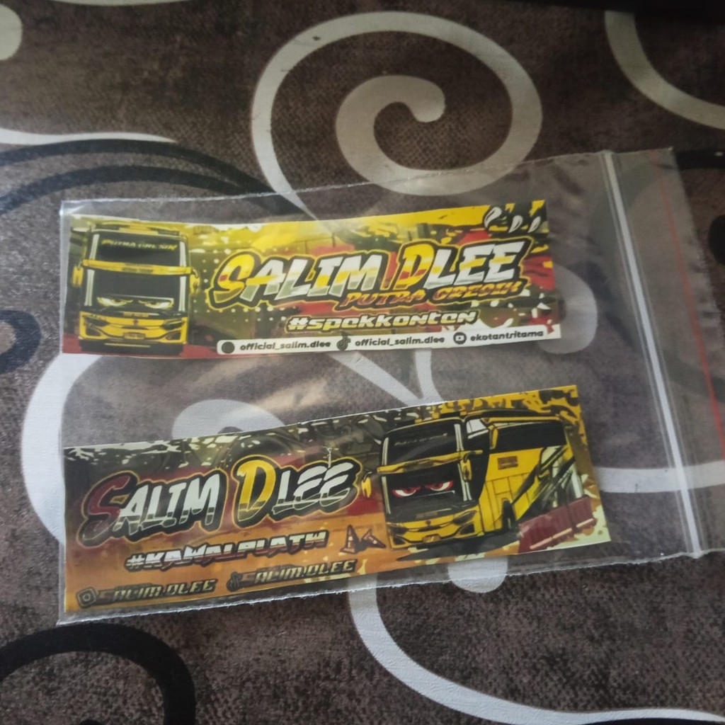 

stiker bus dua putra "salim dle