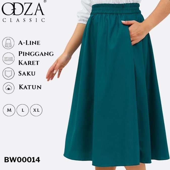 Odza Classic Rok Wanita Selutut Skirt A-Line Midi Alice Motif Panjang Variasi Pendek Mini Maxi Bawah