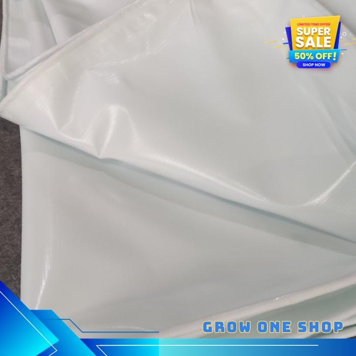 TERPAL ULIN/ TERPAL SEMI KARET PUTIH (ECERAN/METERAN) EKSLUSIF 