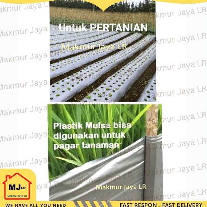 Plastik Cor Hitam Plastik Mulsa Hitam Perak / Packing Bungkus Paket Barang / Pertanian Perkebunan Ag