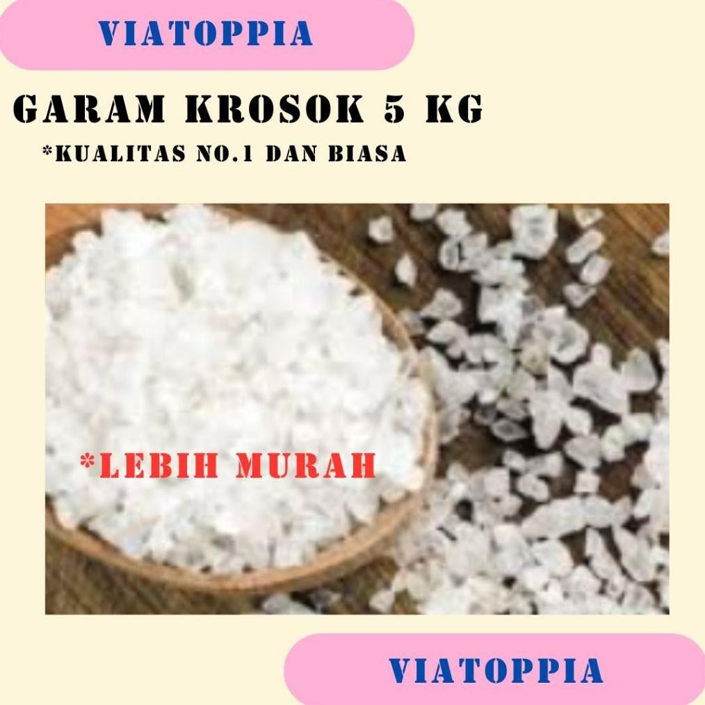 

(Terbaru) GARAM KROSOK//GARAM KASAR//GARAM IKAN 5 KG LEBIH MURAH (Terlaris)