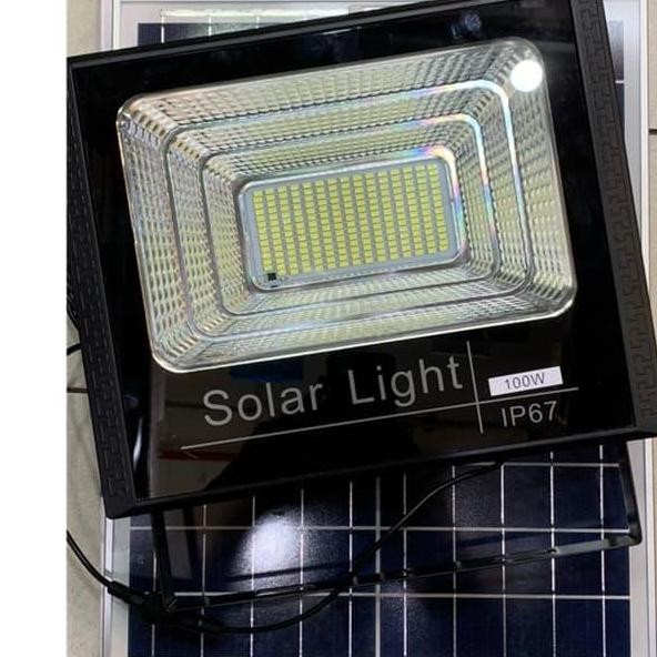 Lampu Sorot Tenaga 100 Watt Lampu Sorot Solar Panel Jalan Led