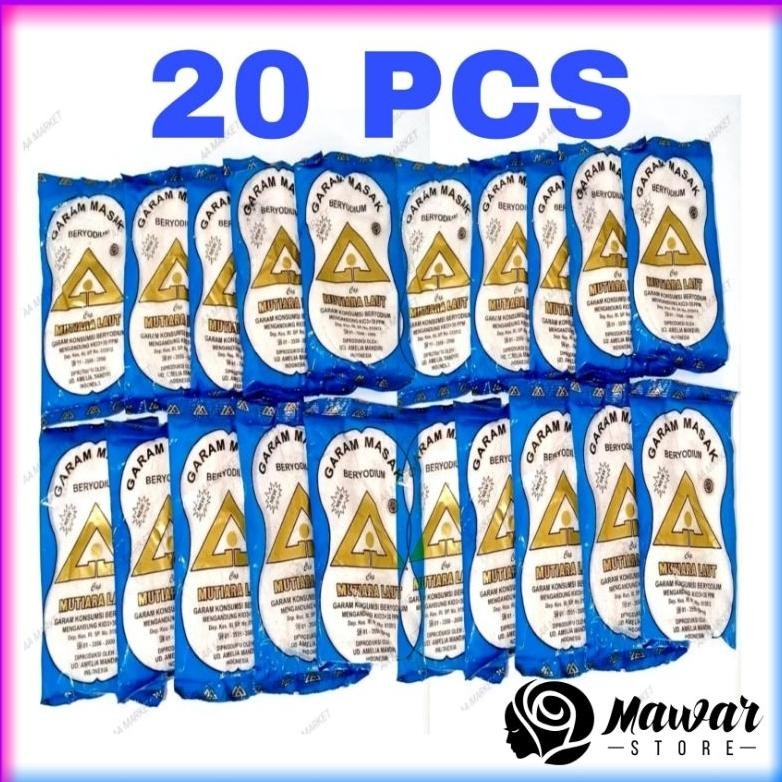 

(Terbaru) [ 20 PCS ] GARAM MASAK BERYODIUM BUMBU DAPUR 100 GRAM (Terlaris)