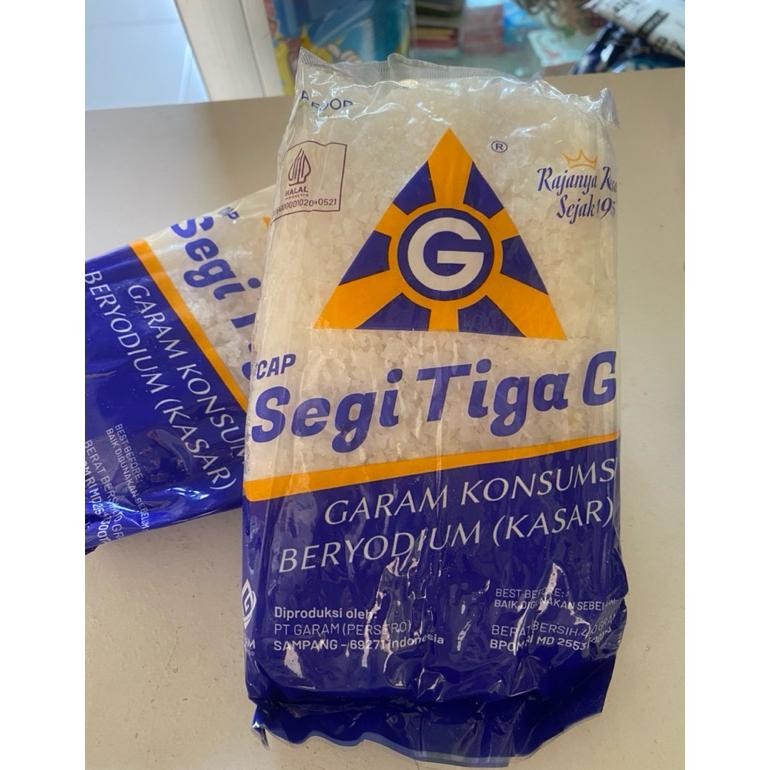 

(Terbaru) Garam Dapur Kasar Segitiga Beryodium 400gr Jumbo (Terlaris)