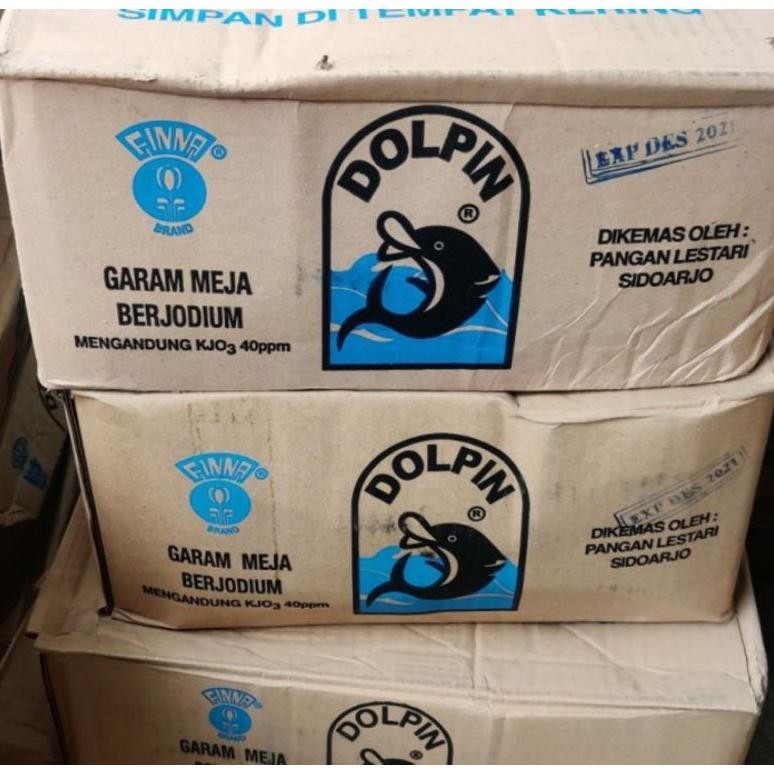 

(Terbaru) Garam Dolpin 1kg / 500gr / 250gr per DUS 12kg GROSIR Gojek Only (Terlaris)