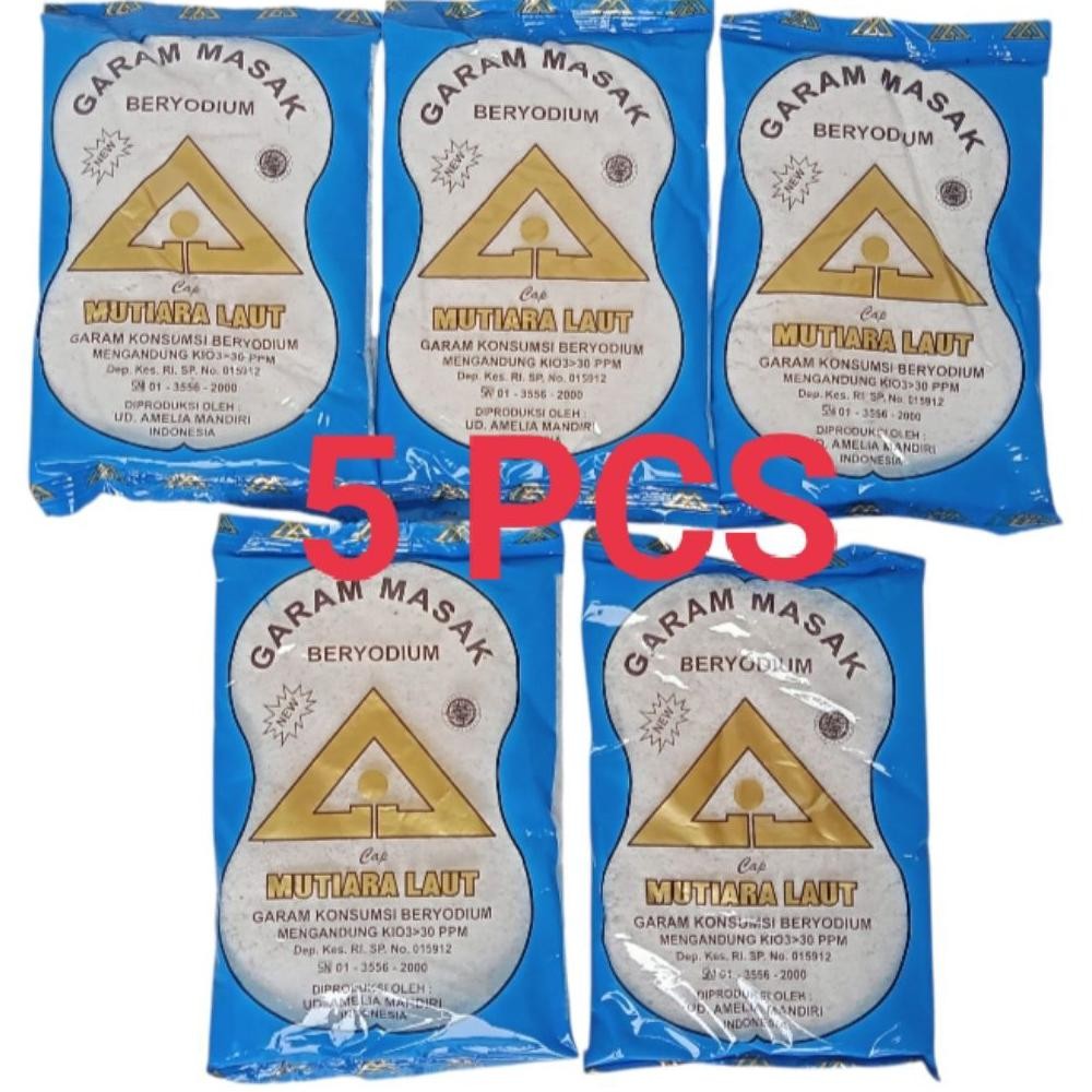 

(Terbaru) 5 PCS GARAM MASAK GARAM KONSUMSI,BERYODIUM 100 gram (Terlaris)