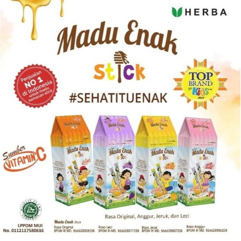 

(Terbaru) Madu Enak Stick Madu Anak Anak Isi 20 stick (Terlaris)