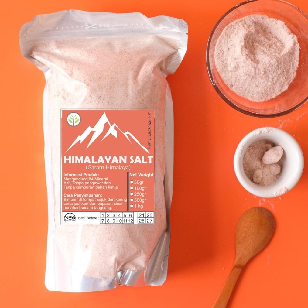 

(Terbaru) Garam Himalaya 1kg(1.000gr)/ Pink Himalayan Salt - Fine Grade / Garam Himalaya Asli Organik Halus (Terlaris)